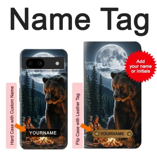 S4095 Majestic Bear Indian Wilderness Art Case For Google Pixel 8a